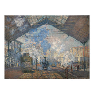 Claude Monet - Saint-Lazare Station exterior view Photo Print