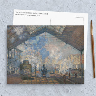 Claude Monet - Saint-Lazare Station exterior view Postcard