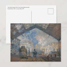 Claude Monet - Saint-Lazare Station exterior view