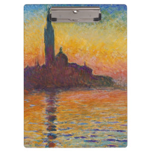 Claude Monet - San Giorgio Maggiore at Dusk Clipboard