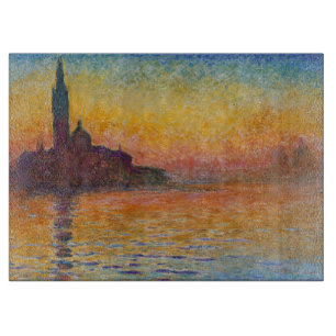 Claude Monet - San Giorgio Maggiore at Dusk Cutting Board