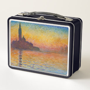 Claude Monet - San Giorgio Maggiore at Dusk Metal Lunch Box