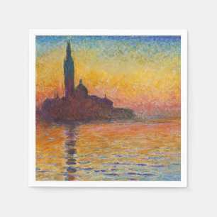 Claude Monet - San Giorgio Maggiore at Dusk Napkin