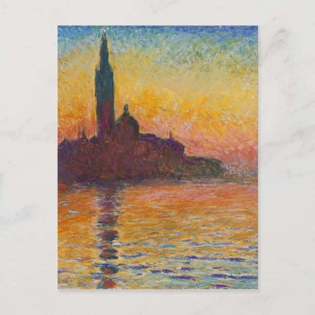 Claude Monet - San Giorgio Maggiore at Dusk Postcard (Front)