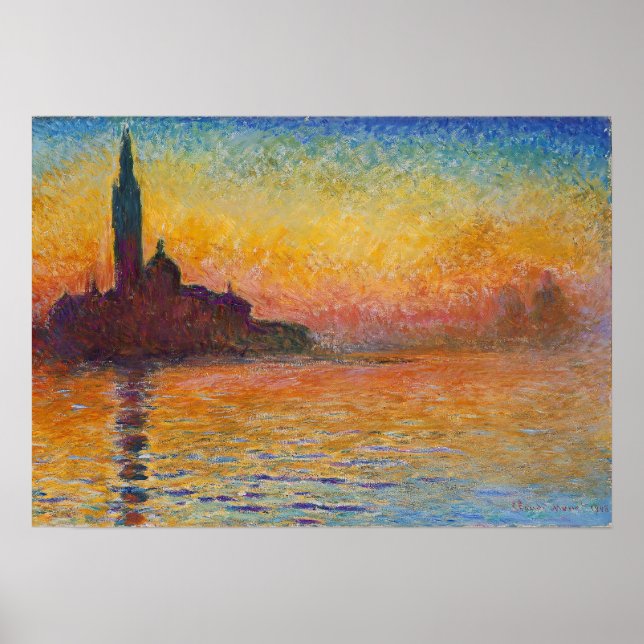 Claude Monet - San Giorgio Maggiore at Dusk Poster (Front)