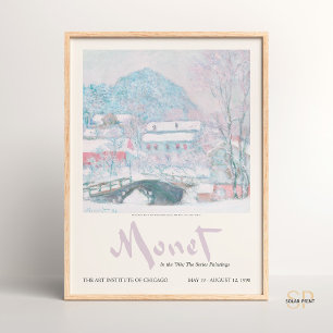 Claude Monet Sandvika Norway Vintage Painting Art Poster