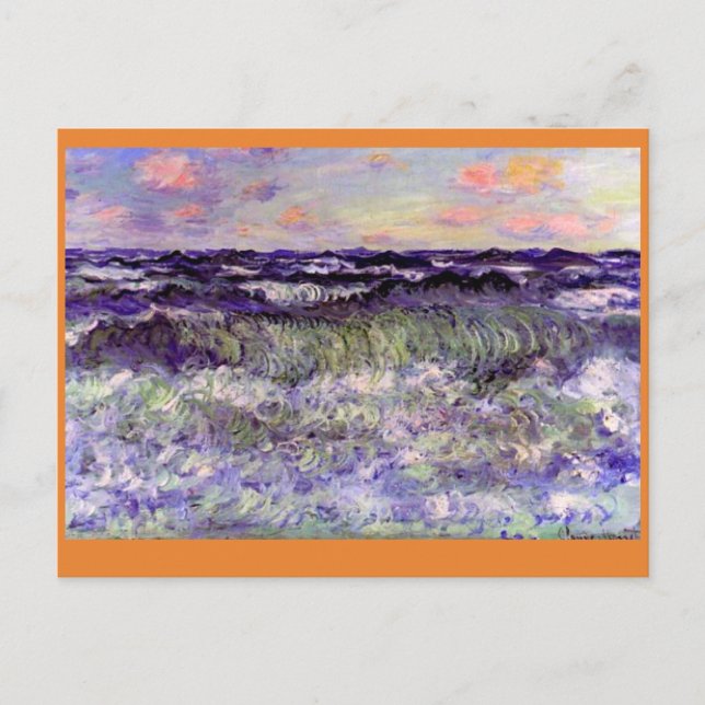 Claude Monet, Sea  Study Postcard (Front)