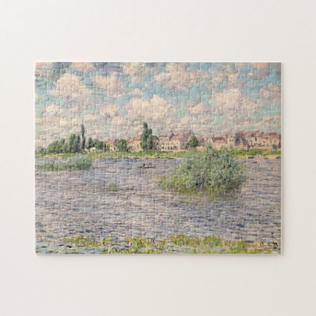 Claude Monet | Seine at Lavacourt Jigsaw Puzzle (Horizontal)