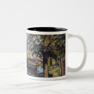 Claude Monet   Seine at Rouen, 1872 Two-Tone Coffee Mug