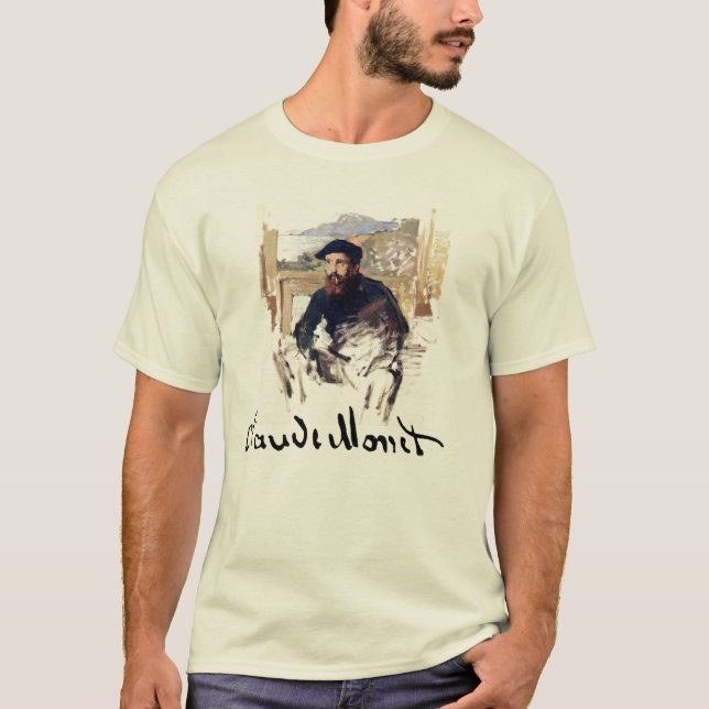 Claude Monet Self Portrait T-Shirt (Front)