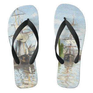 Claude Monet. Ships Riding on the Seine at Rouen Jandals