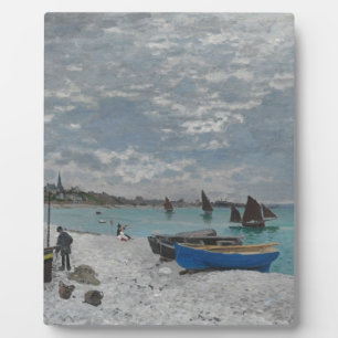 Claude Monet Sky Clouds Boats Ships Sea Ocean Plaque