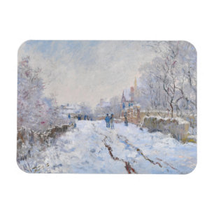 Claude Monet - Snow Scene at Argenteuil Magnet