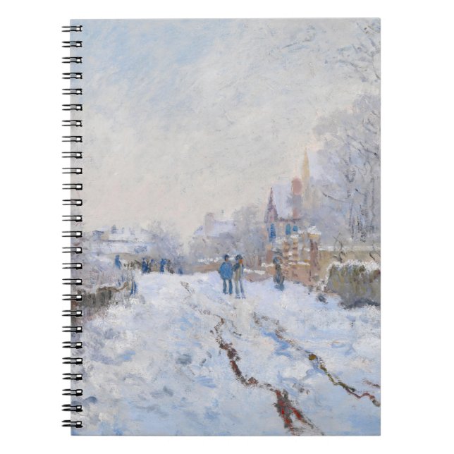 Claude Monet - Snow Scene at Argenteuil Notebook (Front)