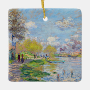 Claude Monet - Spring by the Seine Ceramic Ornament