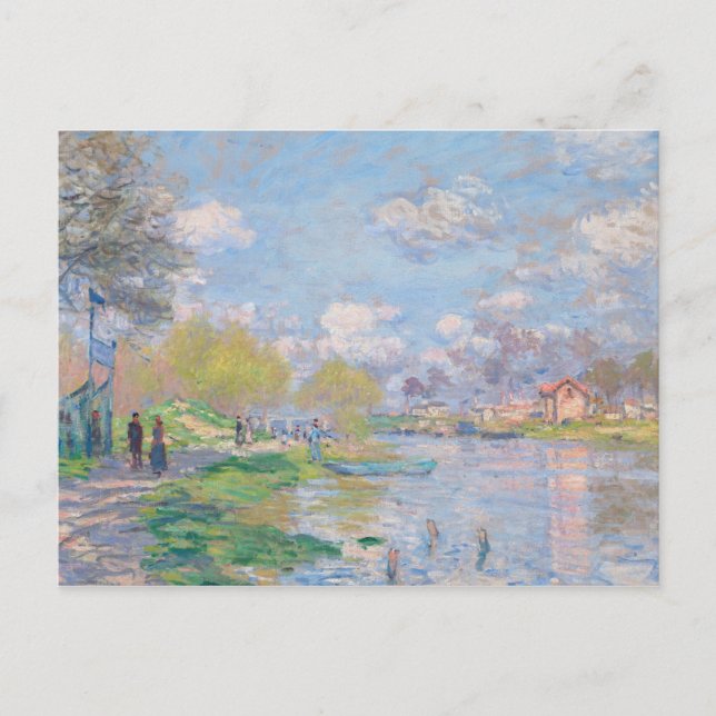 Claude Monet - Spring By The Seine Postcard (Front)