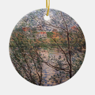 Claude Monet - Springtime through the branches Ceramic Tree Decoration