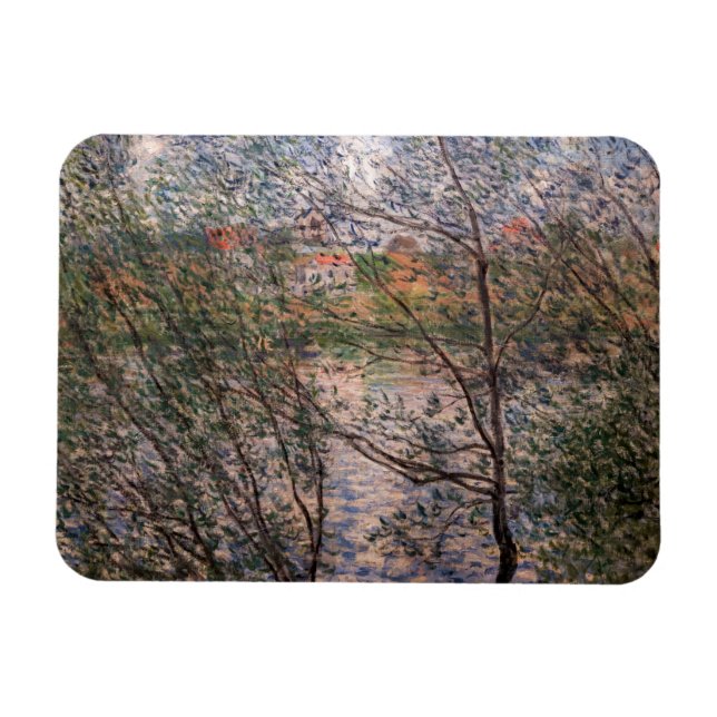 Claude Monet - Springtime through the branches Magnet (Horizontal)
