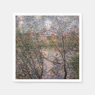 Claude Monet - Springtime through the branches Napkin