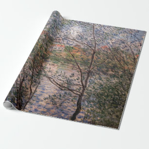 Claude Monet - Springtime through the branches Wrapping Paper