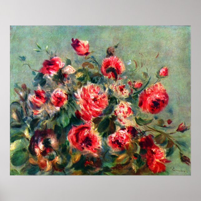 Claude Monet - Still life roses of Vargemont Poster (Front)