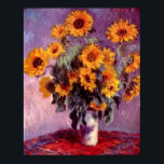 Claude Monet - Still life: Sunflowers Poster<br><div class="desc">Still life: Sunflowers by Claude Monet. Great painting titled Still life: Sunflowers,  made by Claude Monet.</div>