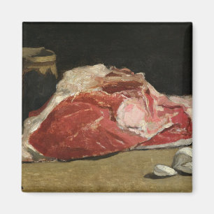 Claude Monet Still Life, the Joint of Meat Magnet