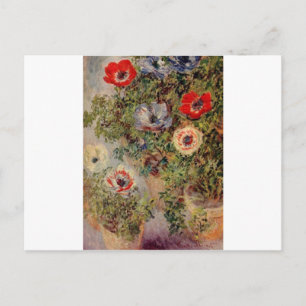 Claude Monet Still-Life with Anemone Destiny Gifts Postcard