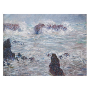 Claude Monet - Storm off the Belle-Ile Coast Tablecloth