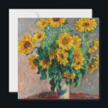 Claude Monet - Sunflowers Holiday Card<br><div class="desc">Claude Monet - Sunflowers</div>