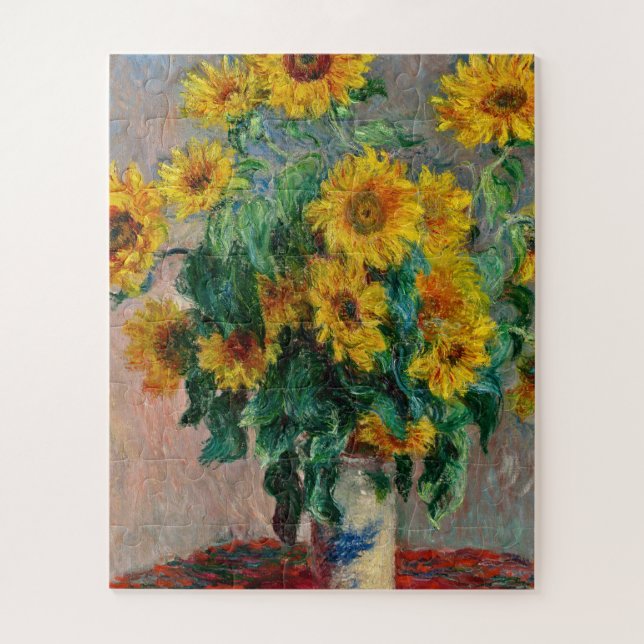 Claude Monet - Sunflowers Jigsaw Puzzle (Vertical)