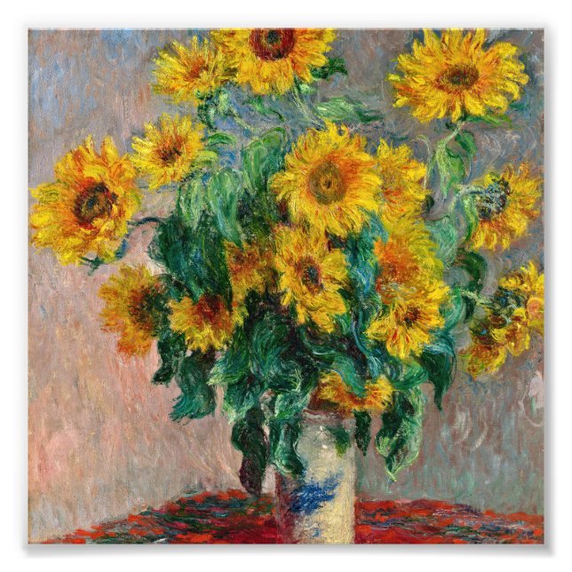 Claude Monet - Sunflowers Photo Print (Front)