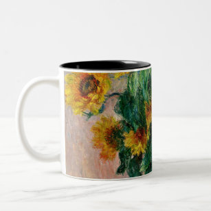 Claude Monet - Sunflowers Two-Tone Coffee Mug