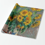 Claude Monet - Sunflowers Wrapping Paper<br><div class="desc">Claude Monet - Sunflowers</div>