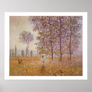 Claude Monet - Sunlight Effect under the Poplars Poster
