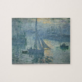Claude Monet - Sunrise at seaside puzzle