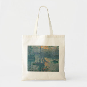 Claude Monet Sunrise Marine Sailboat Impressionism Tote Bag