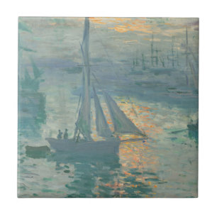 Claude Monet - Sunrise Tile