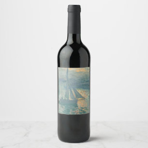 Claude Monet - Sunrise Wine Label