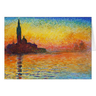 Claude Monet Sunset In Venice Impressionist Art