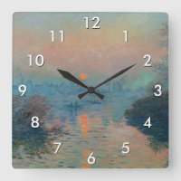 Claude Monet - Sunset on the Seine at Lavacourt