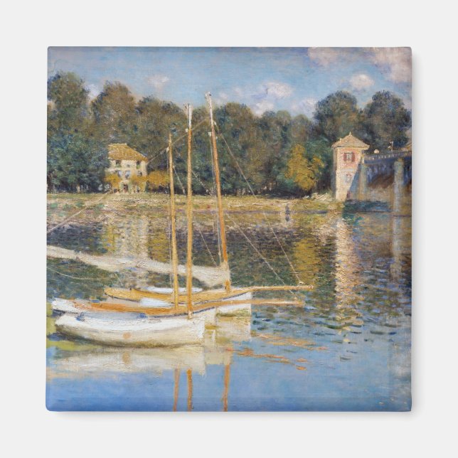 Claude Monet - The Argenteuil Bridge Magnet (Front)