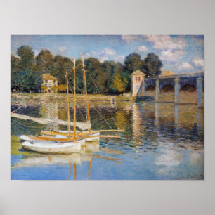 Claude Monet - The Argenteuil Bridge Poster