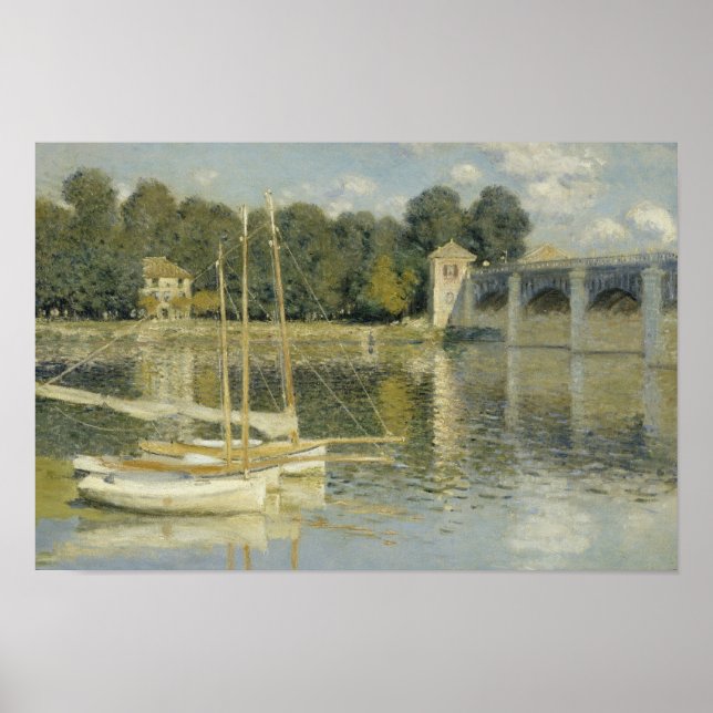 Claude Monet - The Argenteuil Bridge Poster (Front)