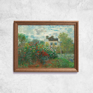 Claude Monet The Artist Garden French Old Art Poster