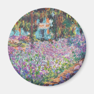 Claude Monet - The Artist's Garden at Givern Magnet