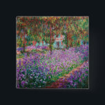 Claude Monet - The Artist's Garden at Giverny 15 Cm Square Badge<br><div class="desc">The Artist's Garden at Giverny / Le Jardin de l'artiste a Giverny - Claude Monet,  1900</div>