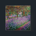 Claude Monet - The Artist's Garden at Giverny 15 Cm Square Badge<br><div class="desc">The Artist's Garden at Giverny / Le Jardin de l'artiste a Giverny - Claude Monet,  1900</div>