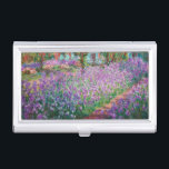 Claude Monet - The Artist's Garden at Giverny Business Card Holder<br><div class="desc">The Artist's Garden at Giverny / Le Jardin de l'artiste a Giverny - Claude Monet,  1900</div>