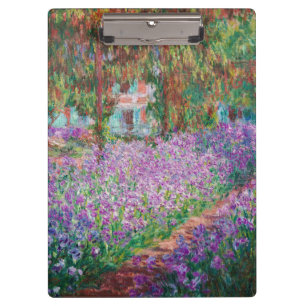 Claude Monet - The Artist's Garden at Giverny Clipboard